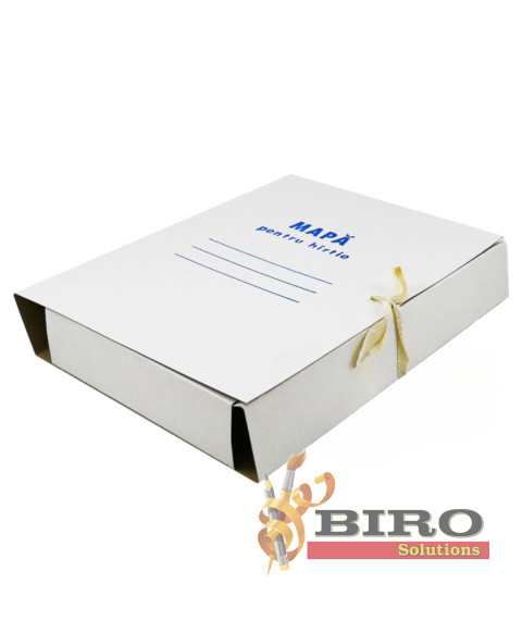Mapă-boxă din carton cu 4 legaturi, A4, 50 mm, 360 g/m2